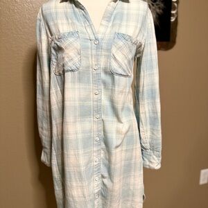 Anthropologie Button Down Shirt Dress